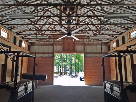 ceiling fans in horse barns