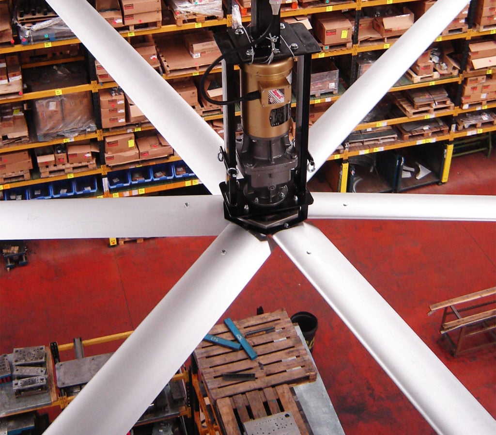 HVLS Ceiling fans - warehouse